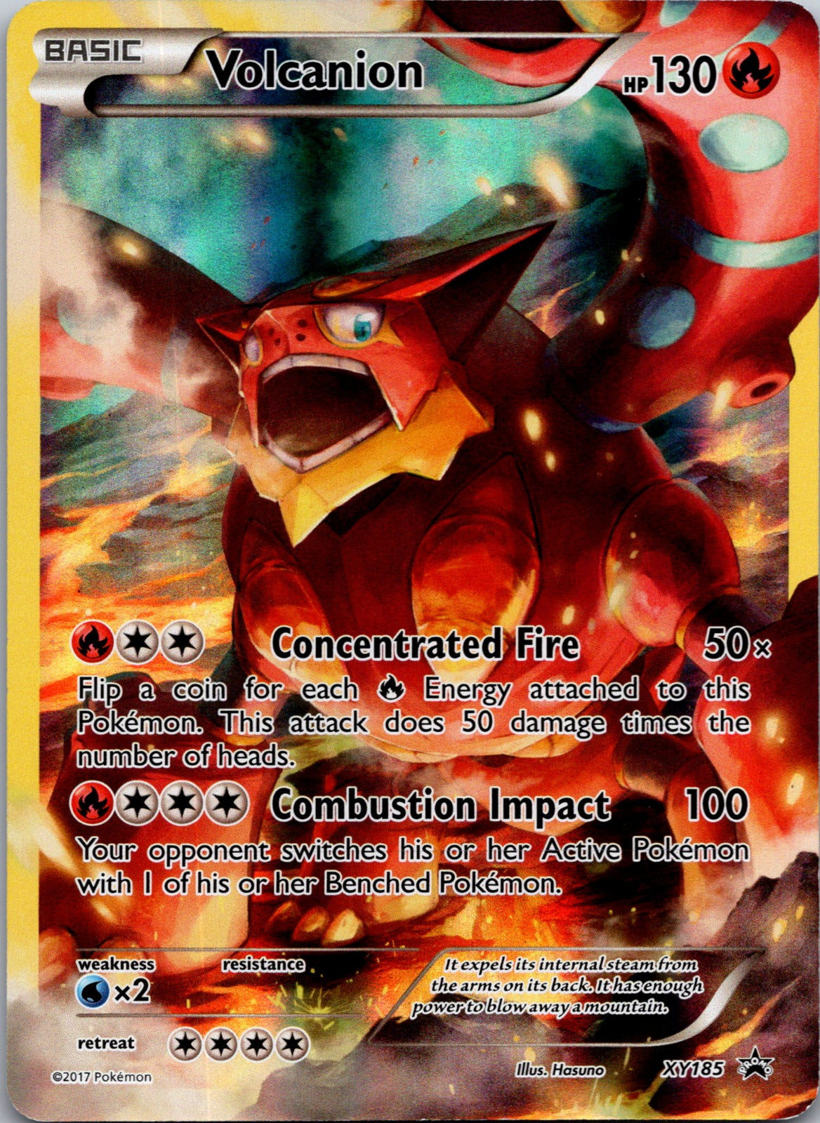 2013 XY Promo XY185 Volcanion LP E1