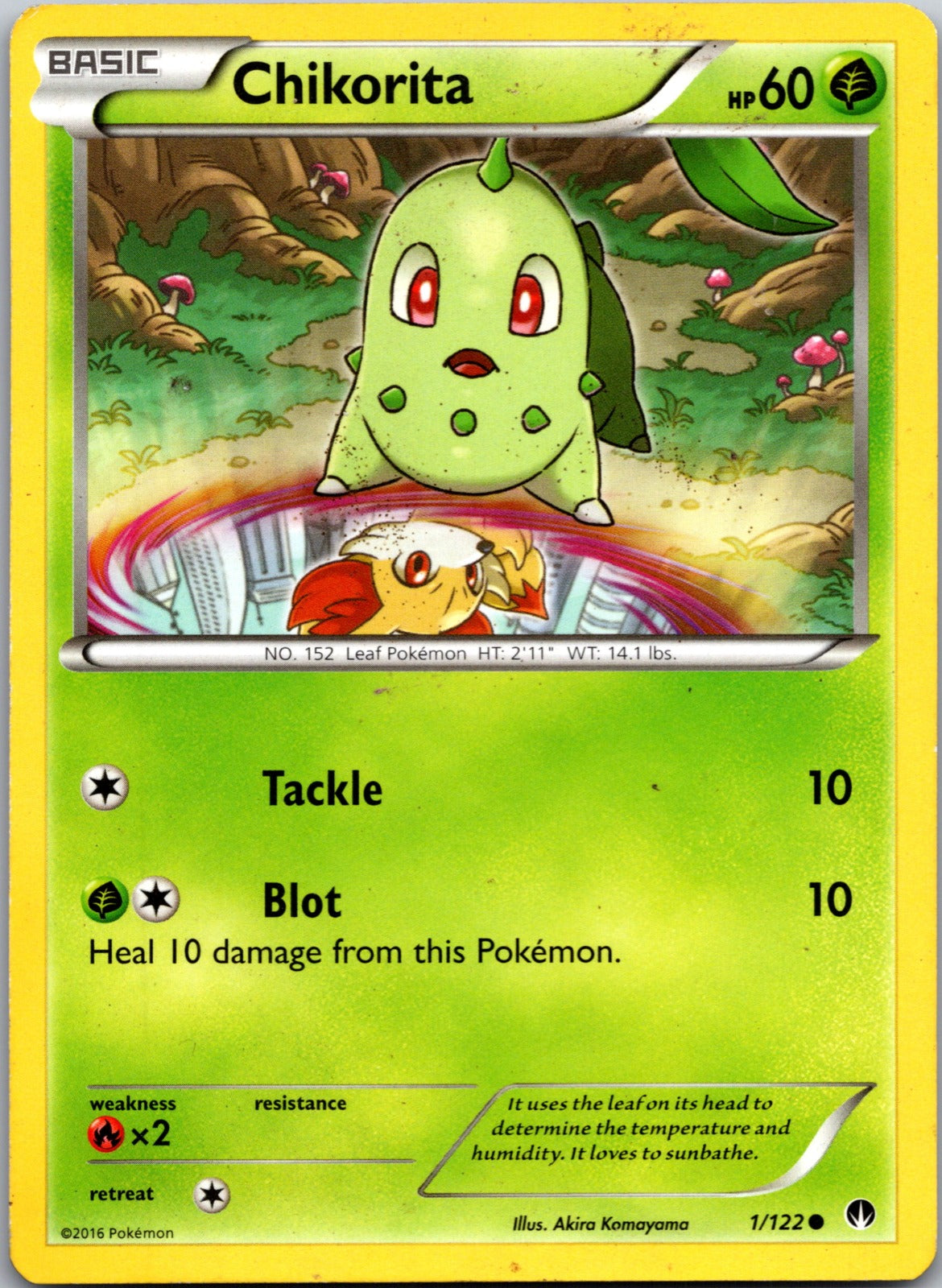 2016 XY - BREAKpoint 1/122 Chikorita LP F200