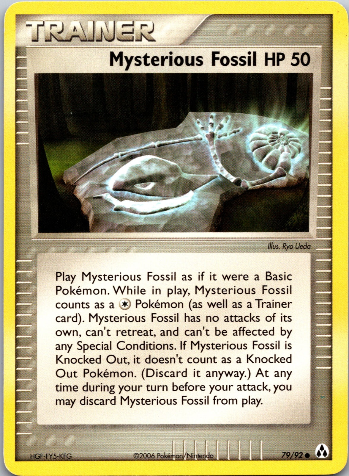 2007 Power Keepers 85/108 Mysterious Fossil HP C60