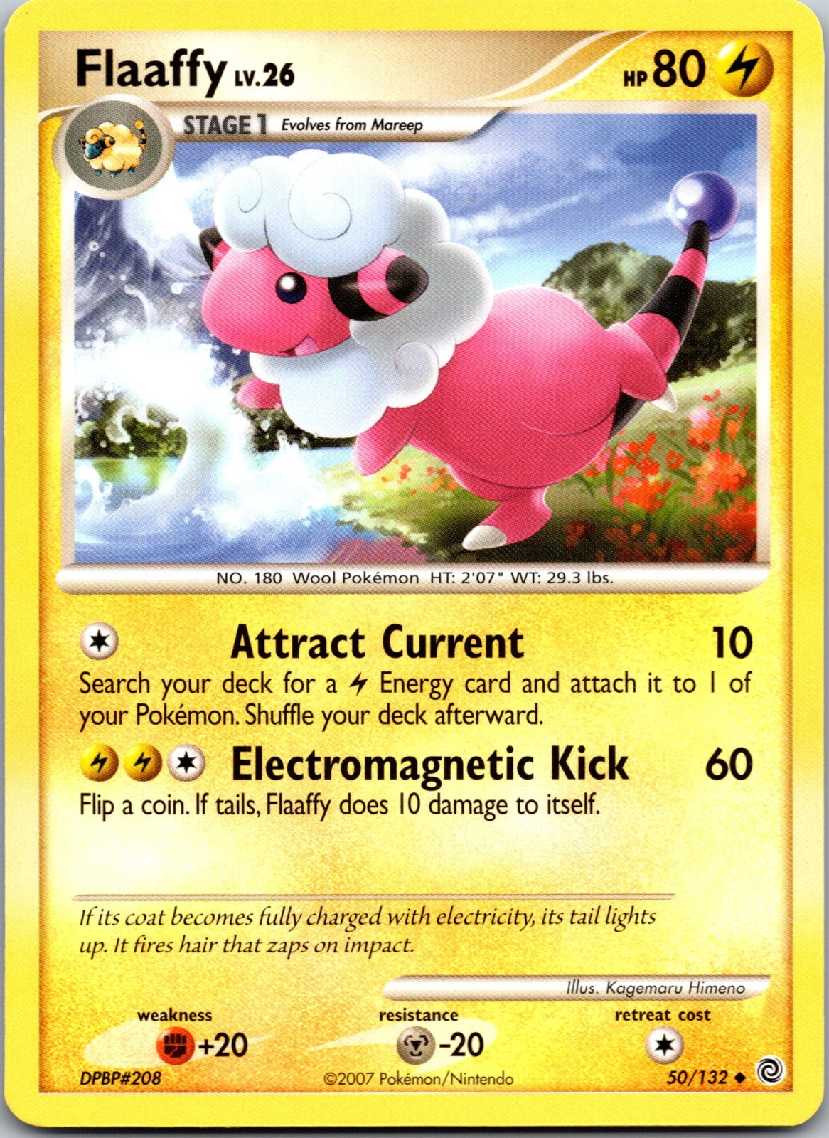 2007 Secret Wonders 50/132 Flaaffy LP E358