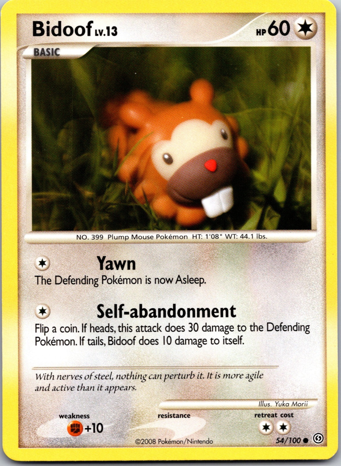 2008 Stormfront 54/100 Bidoof HP B337