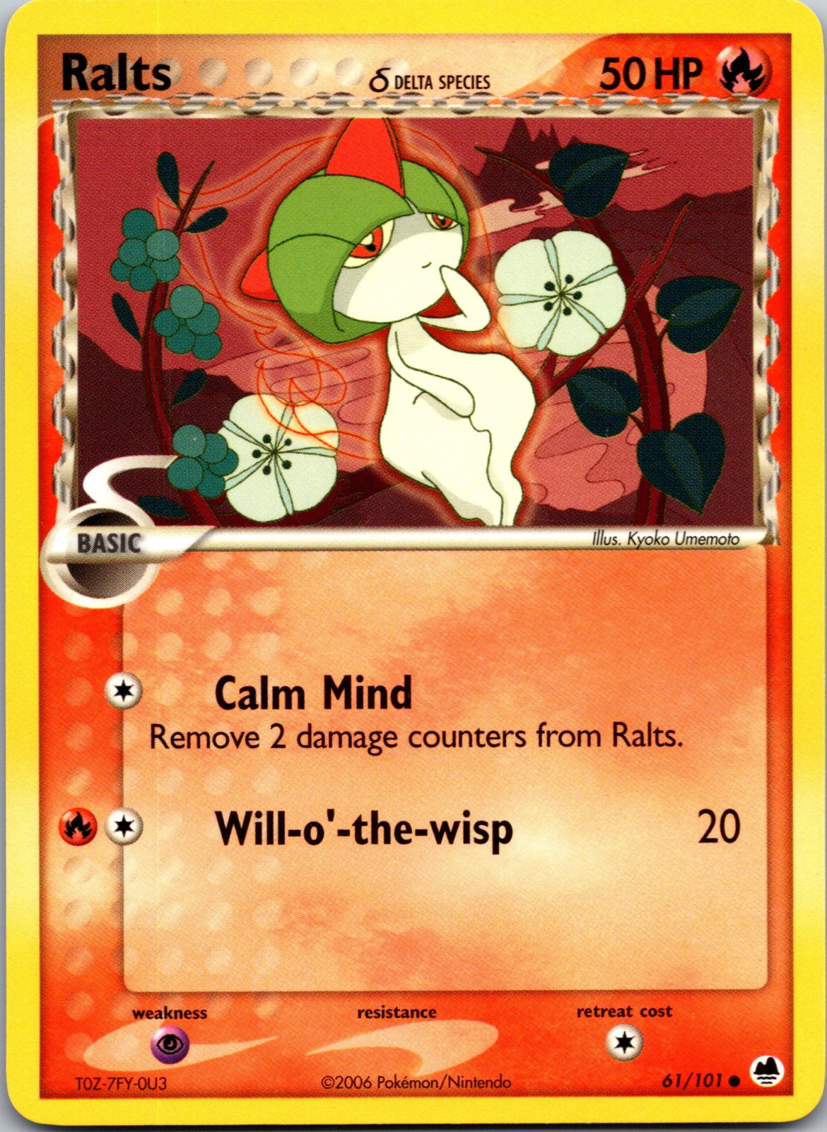 2006 Dragon Frontiers 61/101 Ralts (Delta Species) LP D93