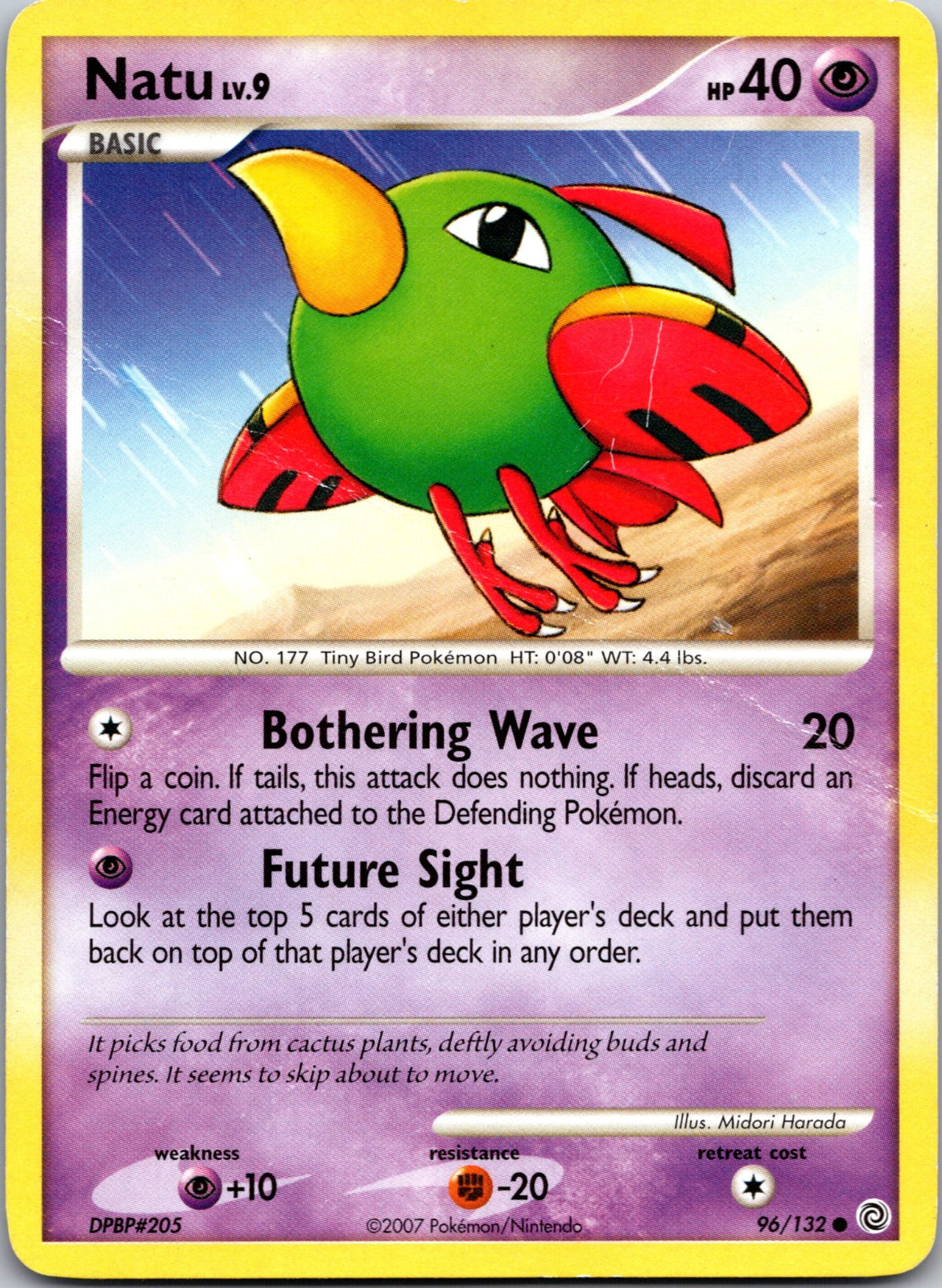 2007 Secret Wonders 96/132 Natu HP Z145