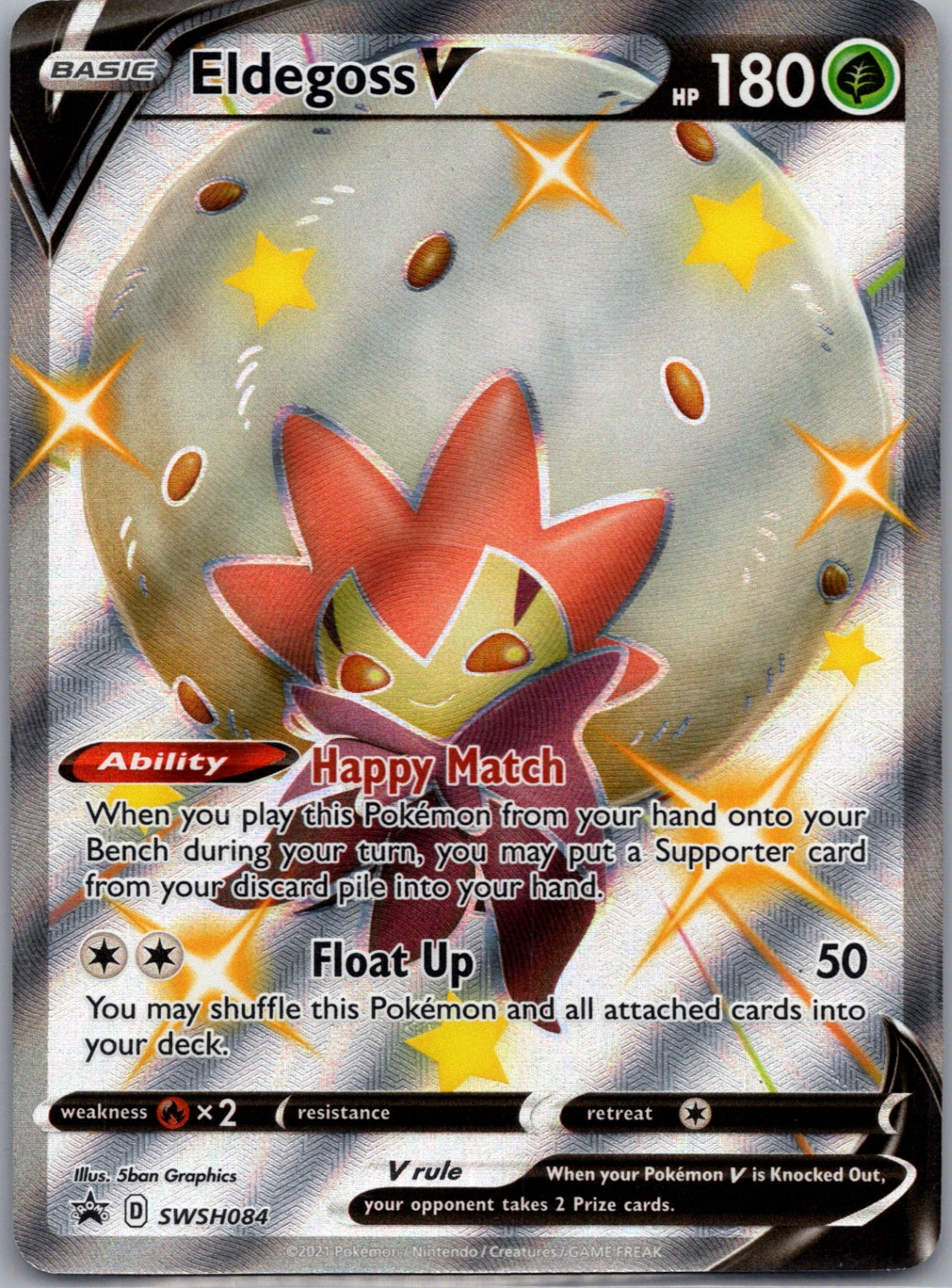 2020 SWSH: Sword & Shield Promo Cards SWSH084 Eldegoss V Promo D218