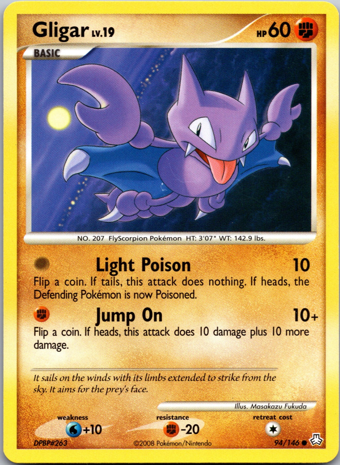 2008 Legends Awakened 94/146 Gligar (94) LP