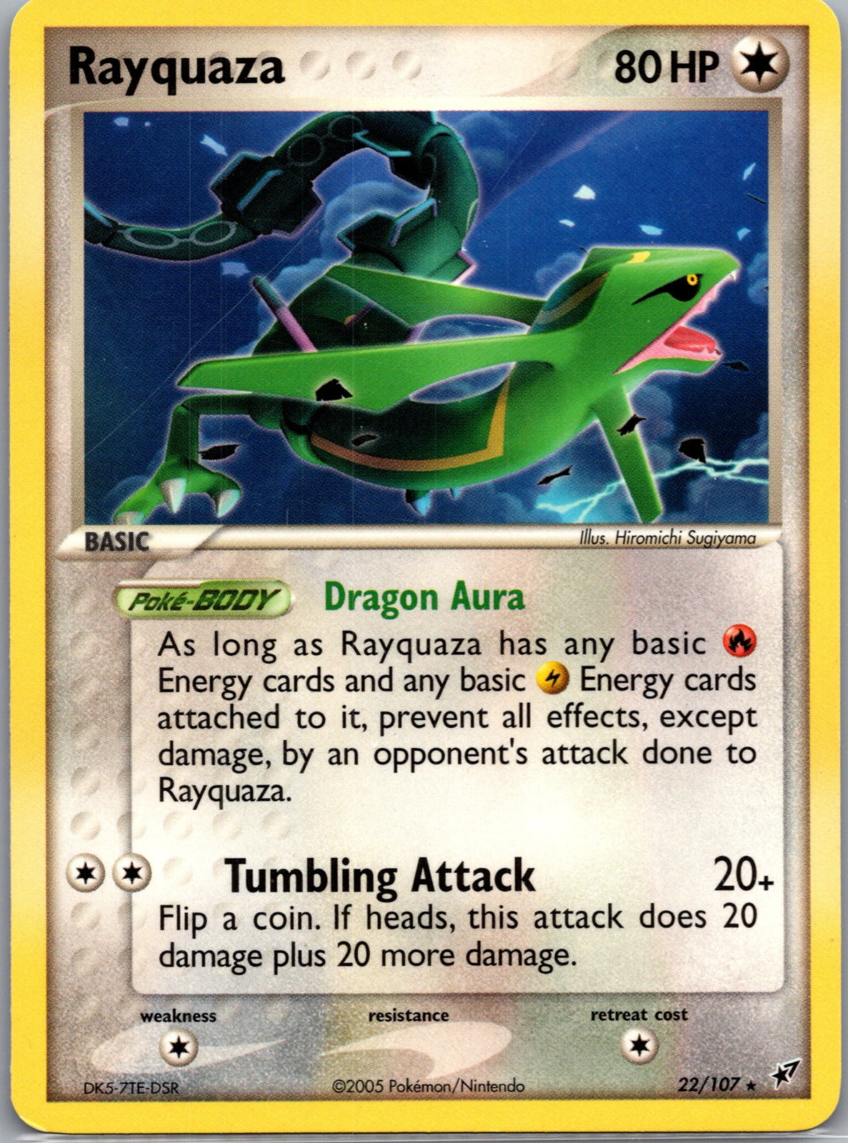 2005 Deoxys 022/107 Rayquaza LP  P32
