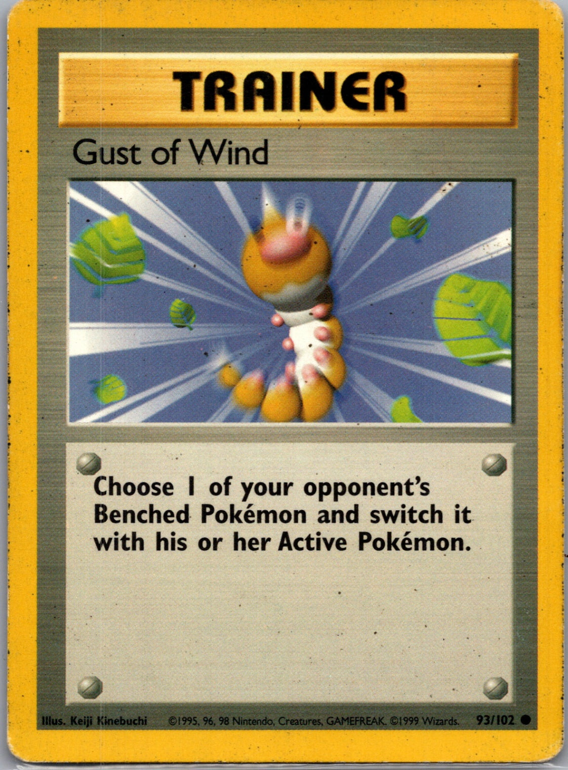 1999 Base Set 93/102 Gust of Wind Common C22