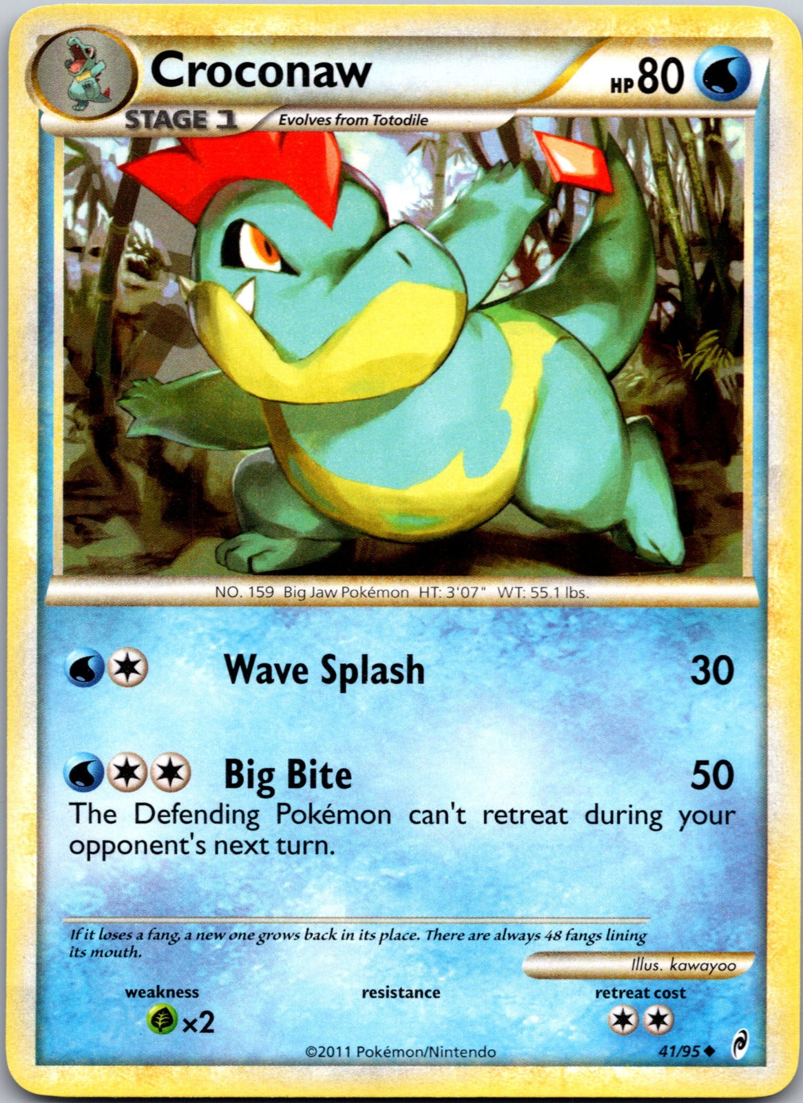 2011 Call of Legends 41/95 Croconaw LP