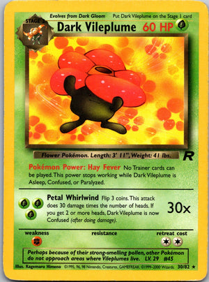 2000 Team Rocket 30/82 Dark Vileplume (30) LP