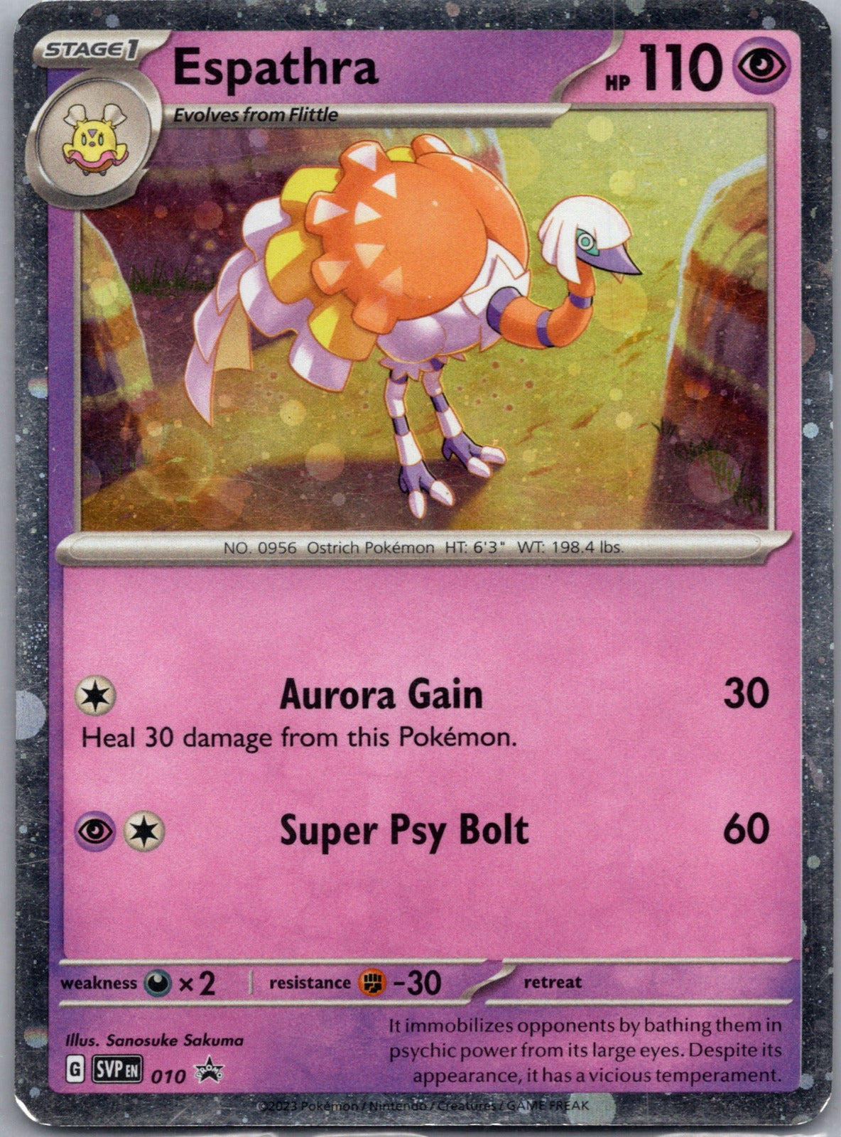 2023 SV: Scarlet and Violet Promo Cards 010 Espathra LP