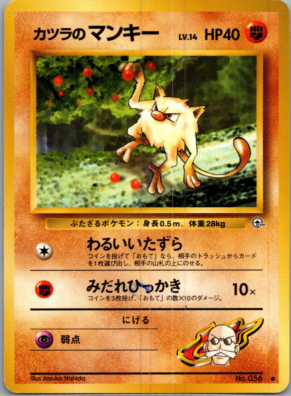 1999 Challenge from the Darkness  Blaine's Mankey Common  (JP) I50