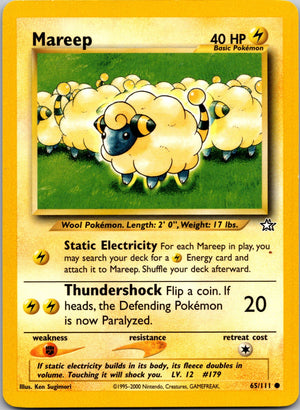 2000 Neo Genesis #065/111 Mareep Common C75