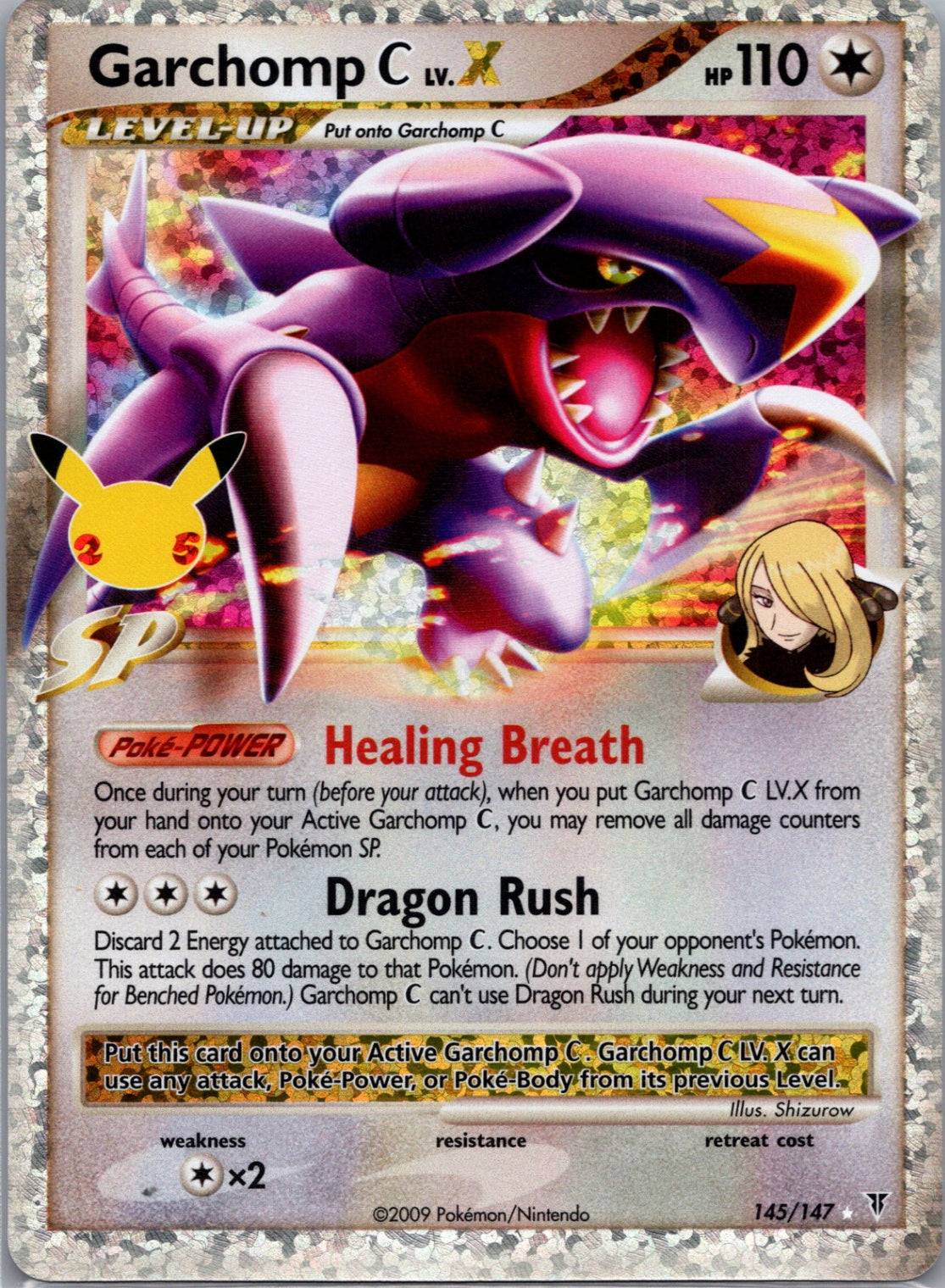 Garchomp C LV.X Holofoil Classic Collection Celebrations: Classic Collection 145/147 NM