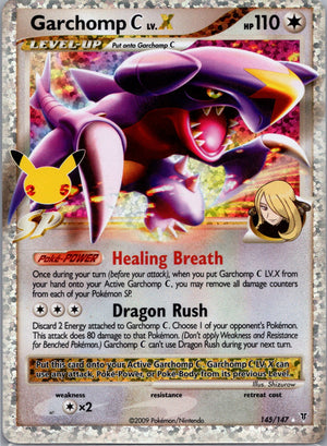 Garchomp C LV.X Holofoil Classic Collection Celebrations: Classic Collection 145/147 NM
