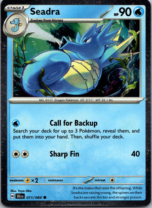 2024 SV: Shrouded Fable 011/064 Seadra NM