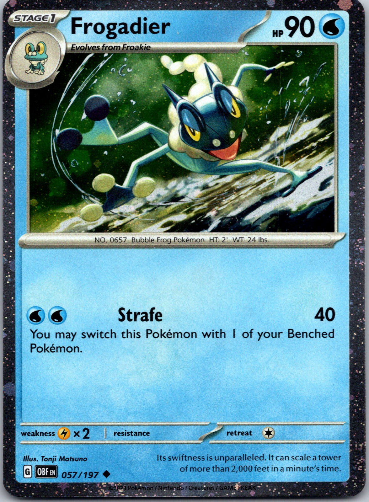 2023 SV03: Obsidian Flames 057/197 Frogadier NM