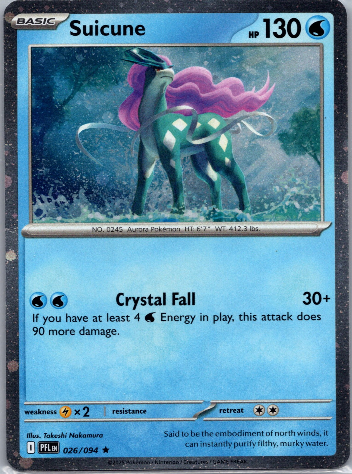 2018 Miscellaneous Cards and Products 026/094 Suicune (EB Games Exclusive) LP