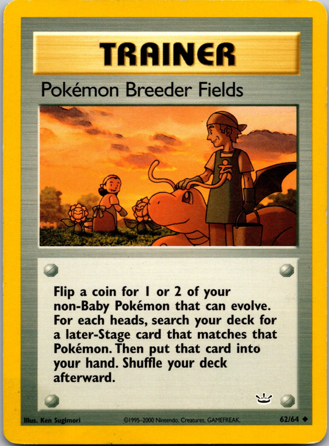 2001 Neo Revelation 62/64 Pokemon Breeder Fields Uncommon C304