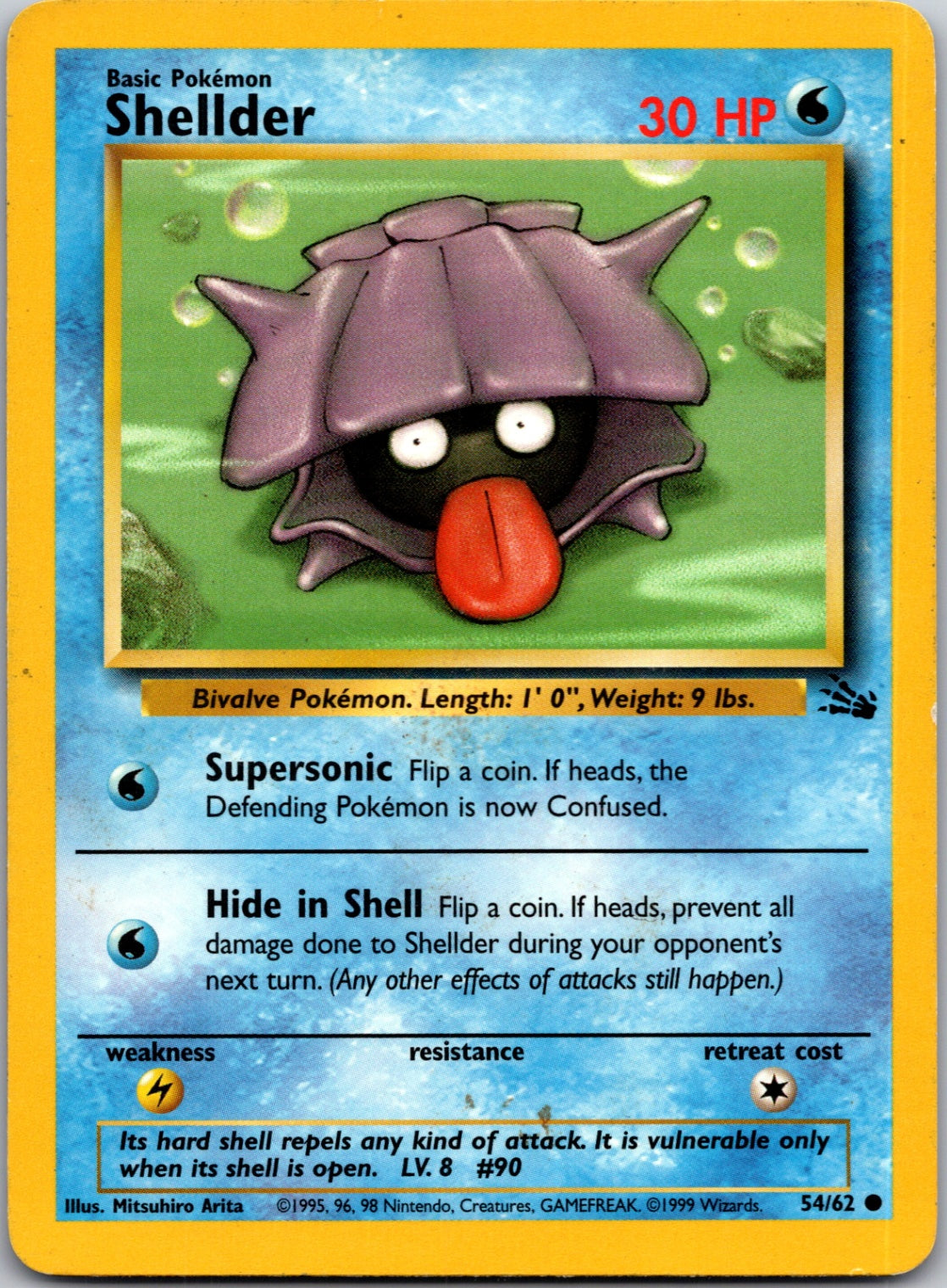 1999 Fossil 54/62 Shellder Common L205