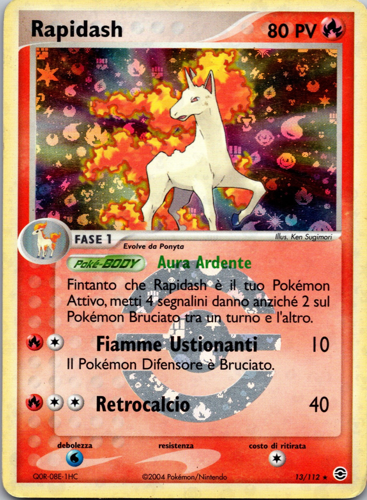 2004 Rapidash FireRed & LeafGreen 13/112 NM