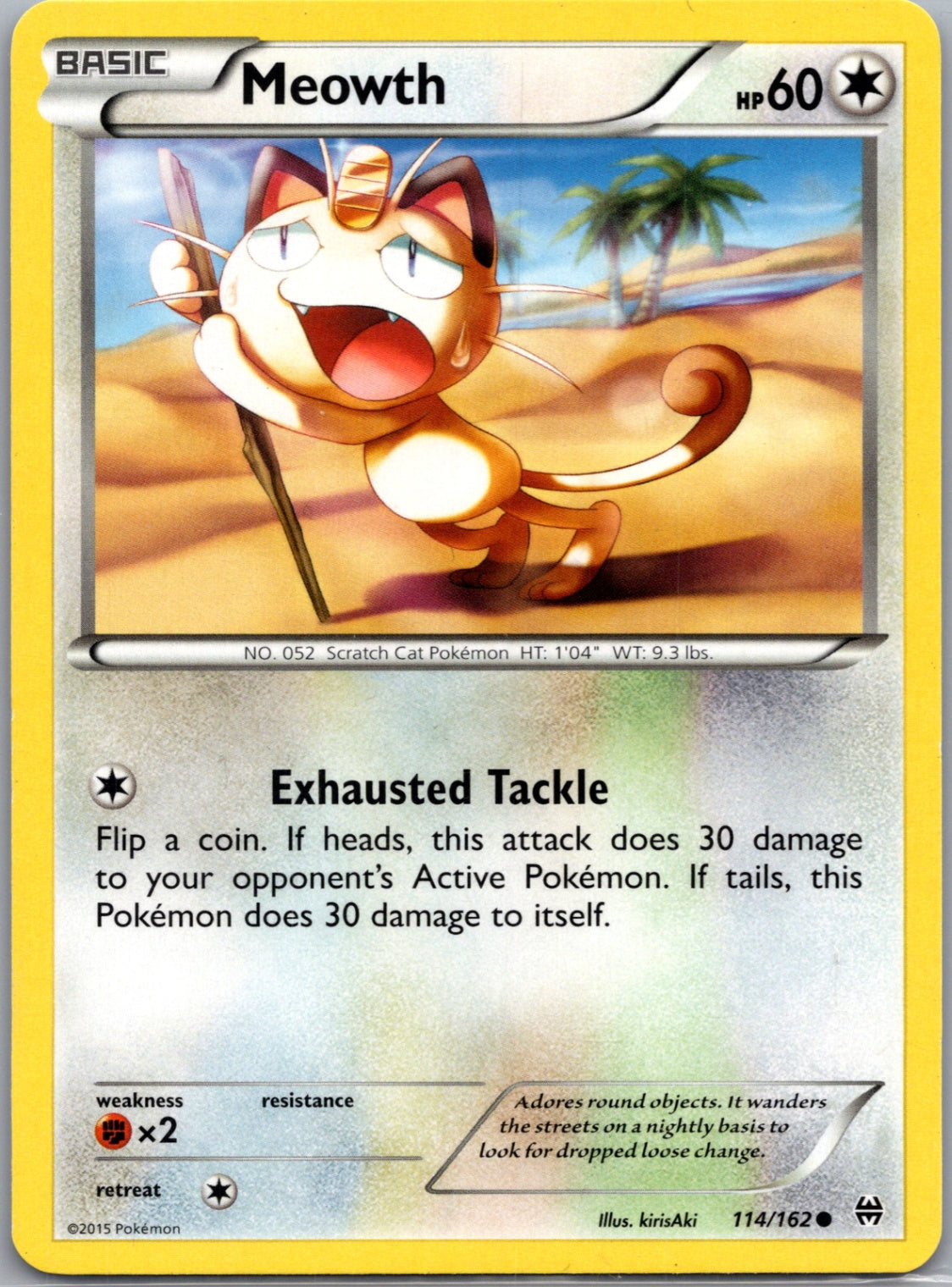 2015 BREAKthrough 114/162 Meowth Common M60