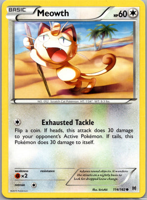 2015 BREAKthrough 114/162 Meowth Common M60