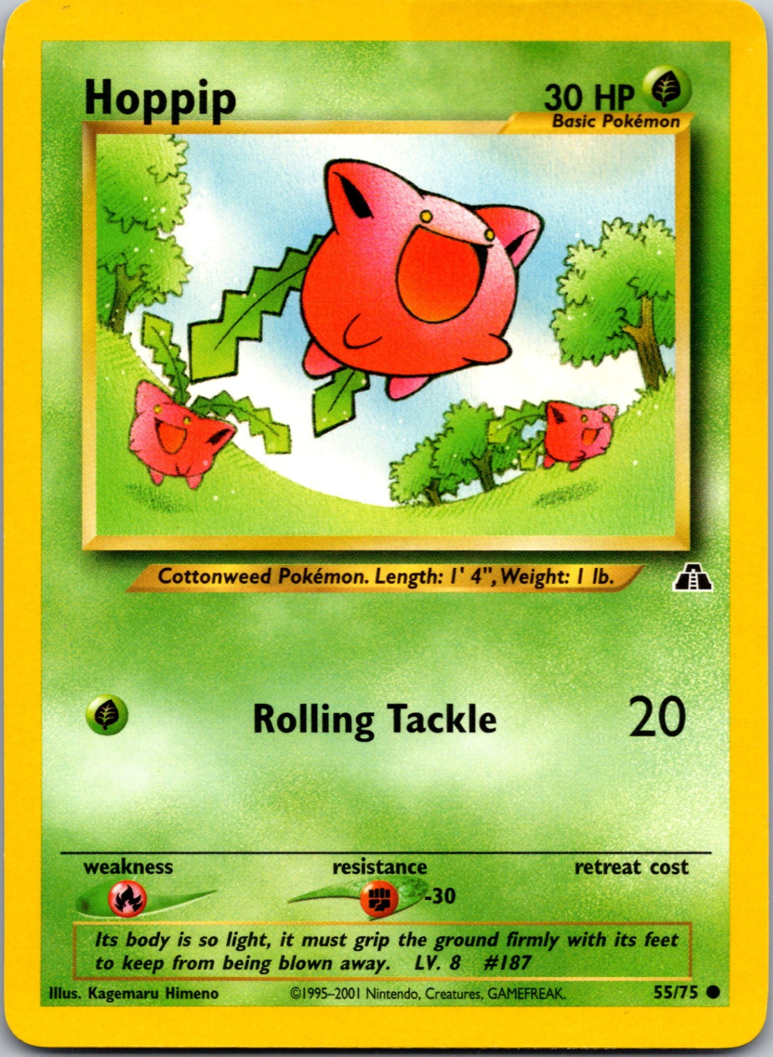 2001 Neo Discovery #55/75 Hoppip Common C219