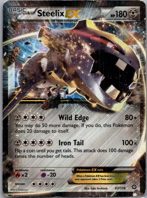 2016 XY - Steam Siege 67/114 Steelix EX Ultra Rare F24
