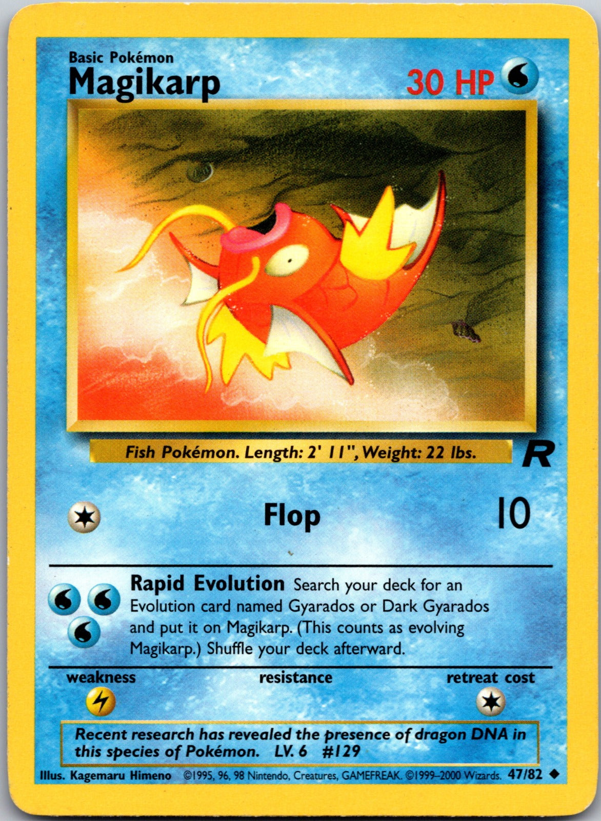 2000 Team Rocket 47/82 Magikarp LP