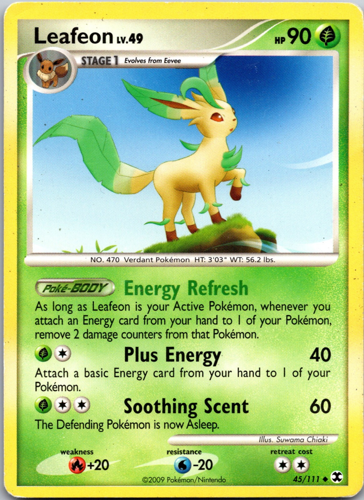 2009 Rising Rivals 45/111 Leafeon LP