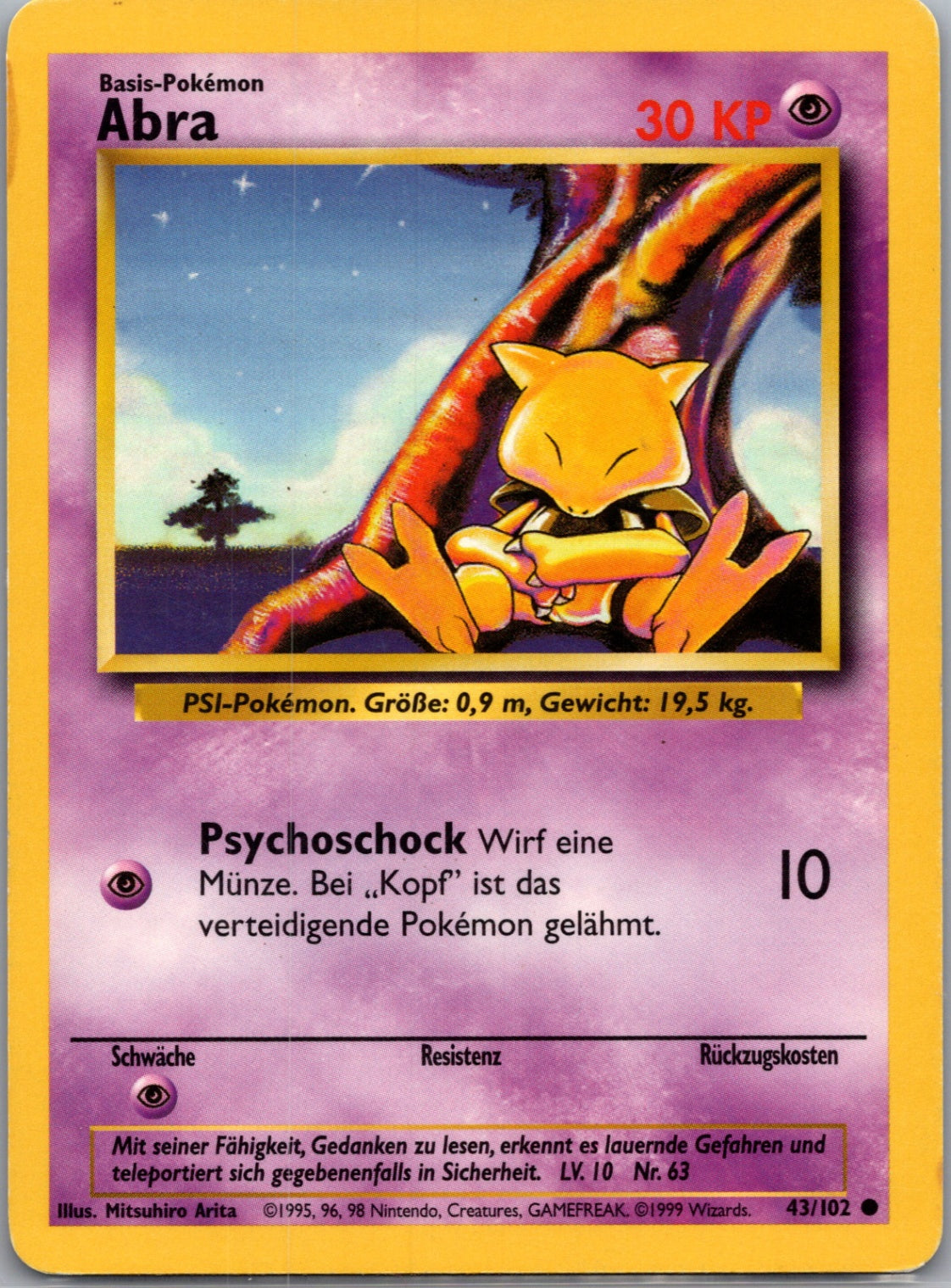 Base Set 2 065/130 Abra Common NM