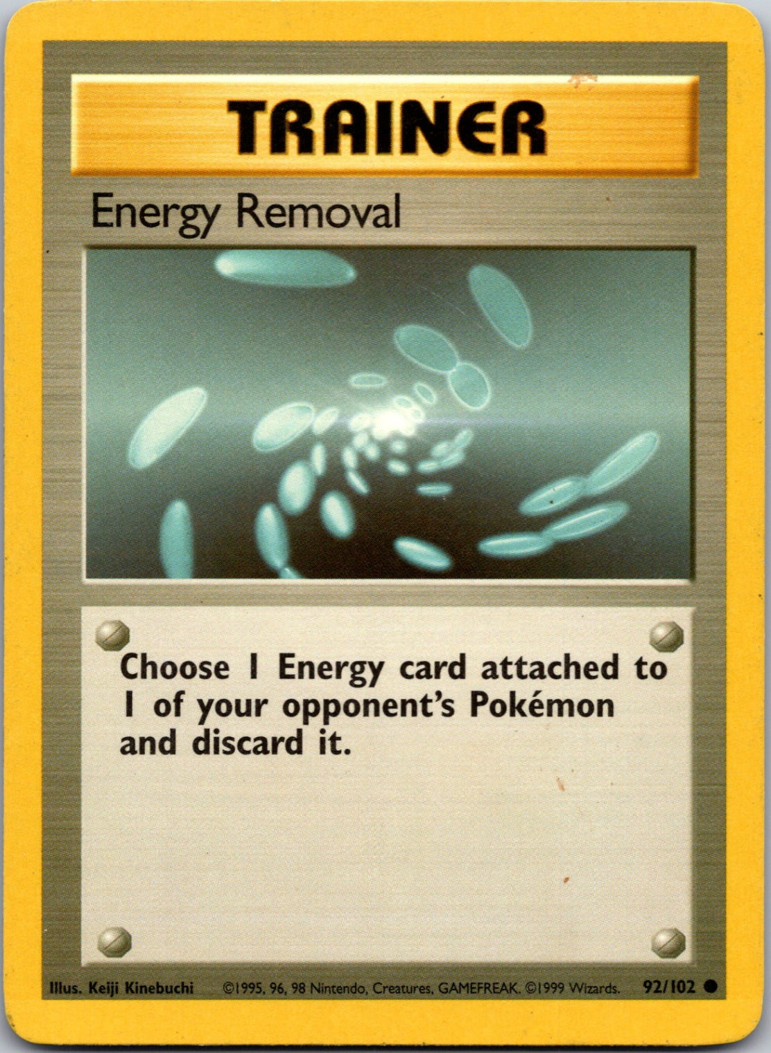 1999 Base Set 092/102 Energy Removal Common C305