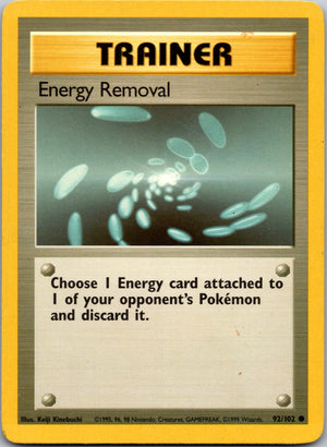 1999 Base Set 092/102 Energy Removal Common C305