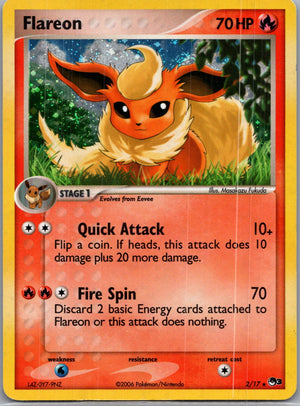 2006 POP Series 3 002/017 Flareon Holo Rare F56