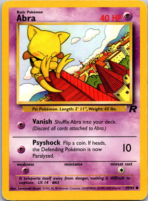 2000 Team Rocket 49/82 Abra LP