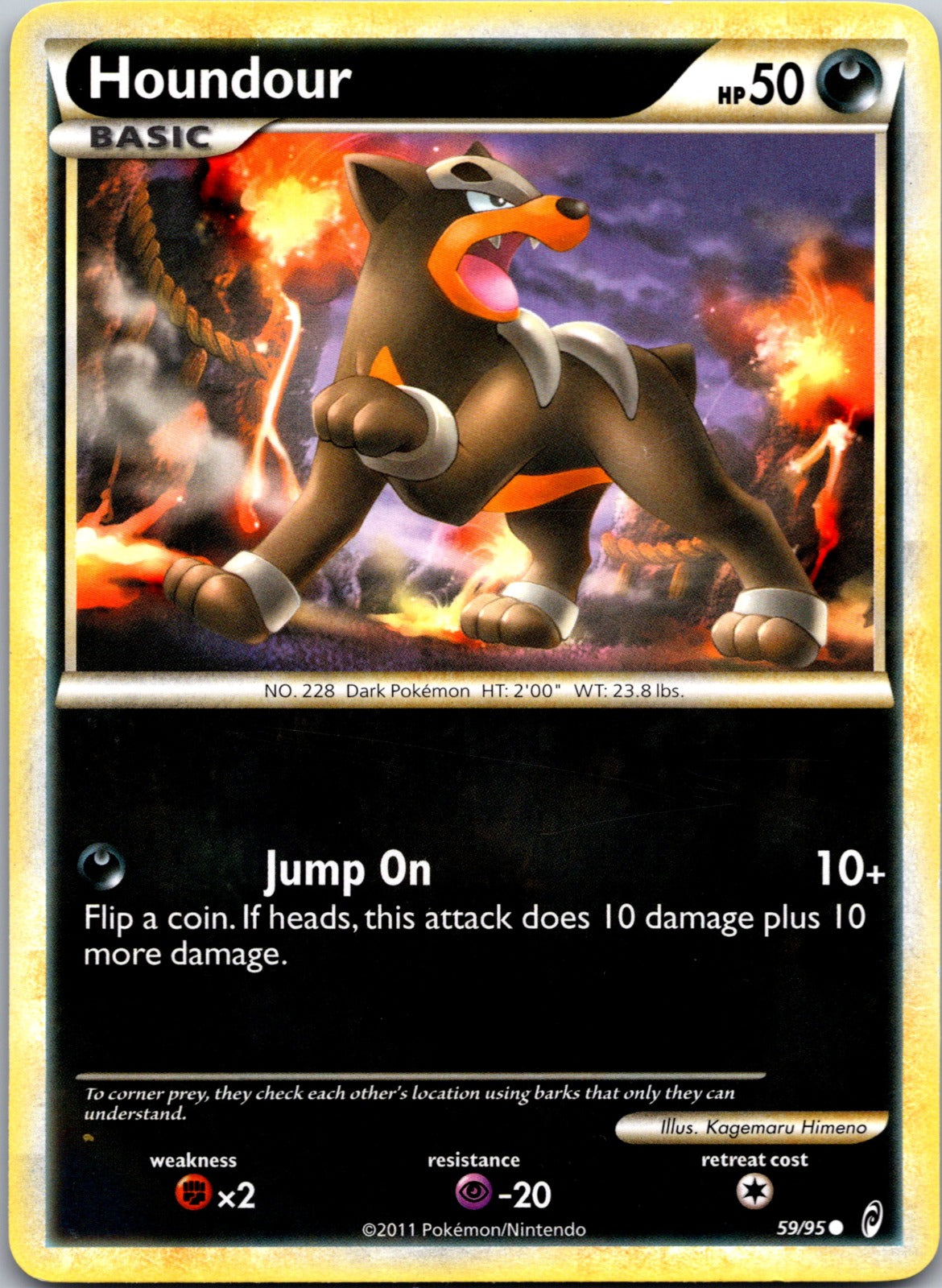 2011 Call of Legends 59/95 Houndour LP Z260
