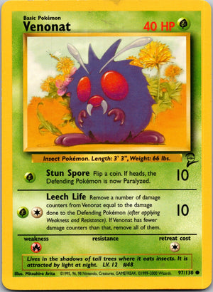 2000 Base Set 2 097/130 Venonat Common L200