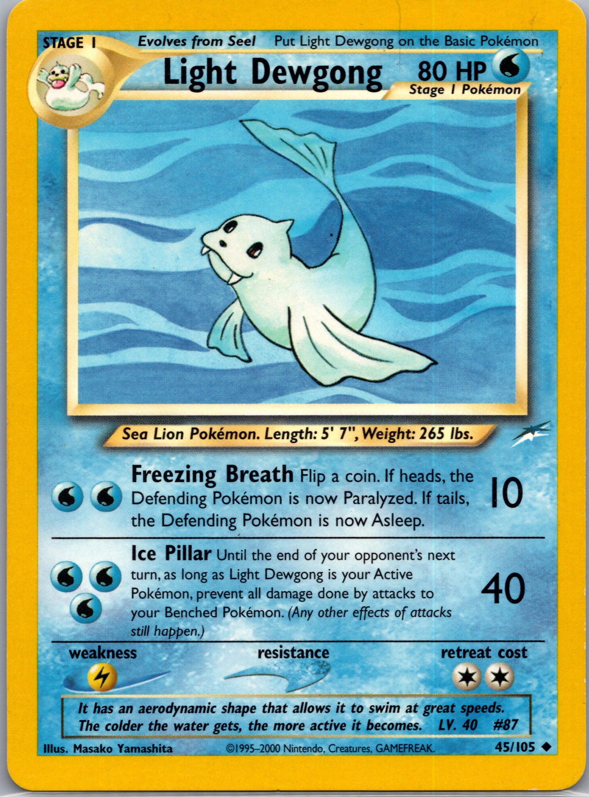 2002 Neo Destiny 045/105 Light Dewgong Uncommon A234