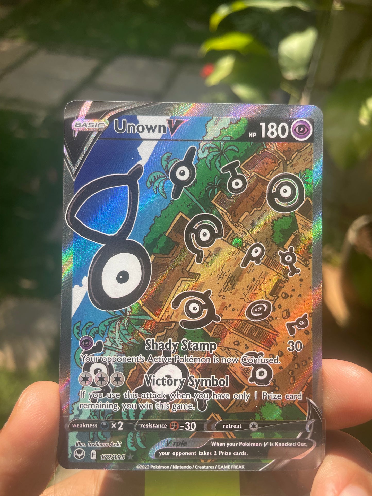 2022 Unown V #177 Silver Tempest