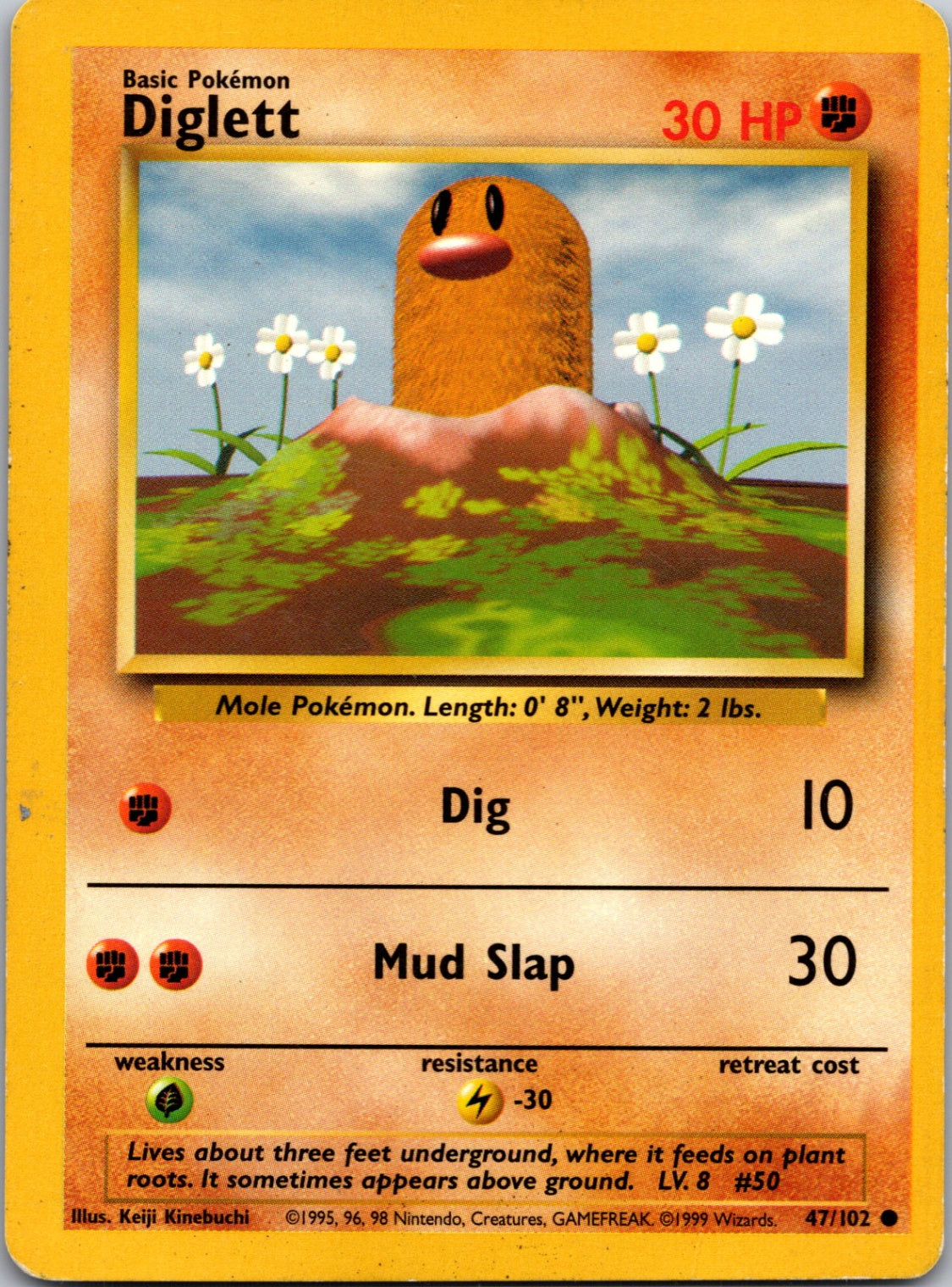 1999 Base Set #047/102 Diglett Common C88