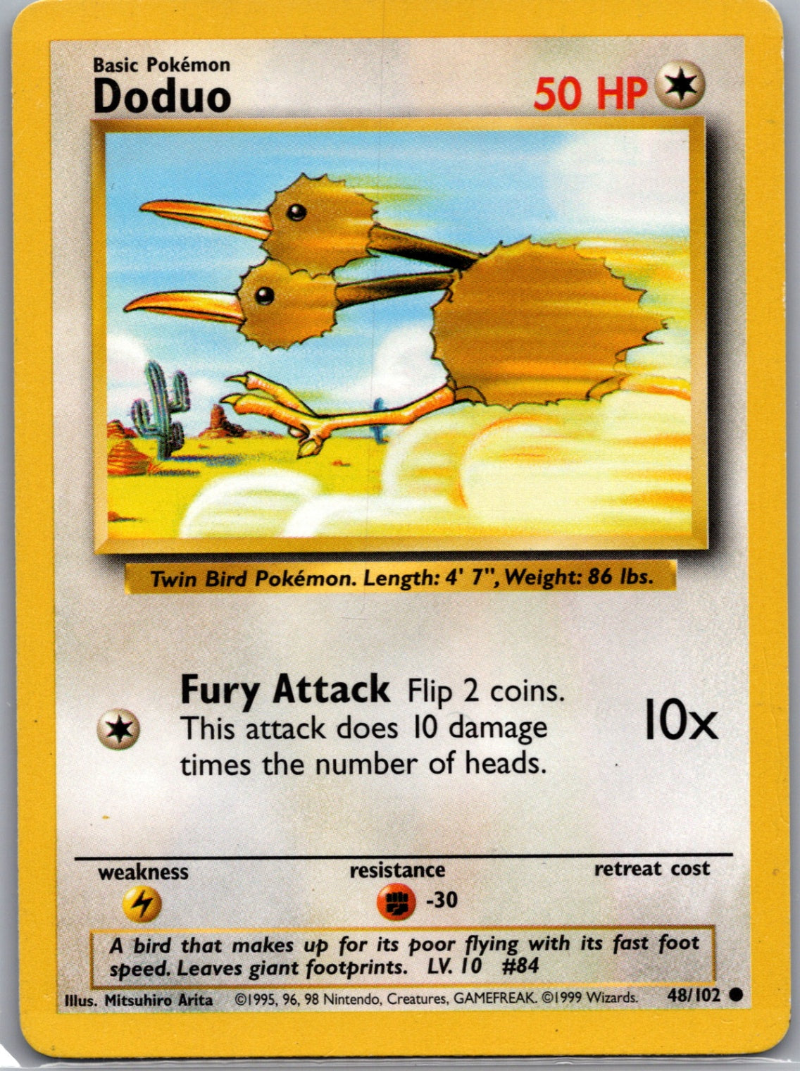 1999 Base Set  048/102 Doduo Common M110