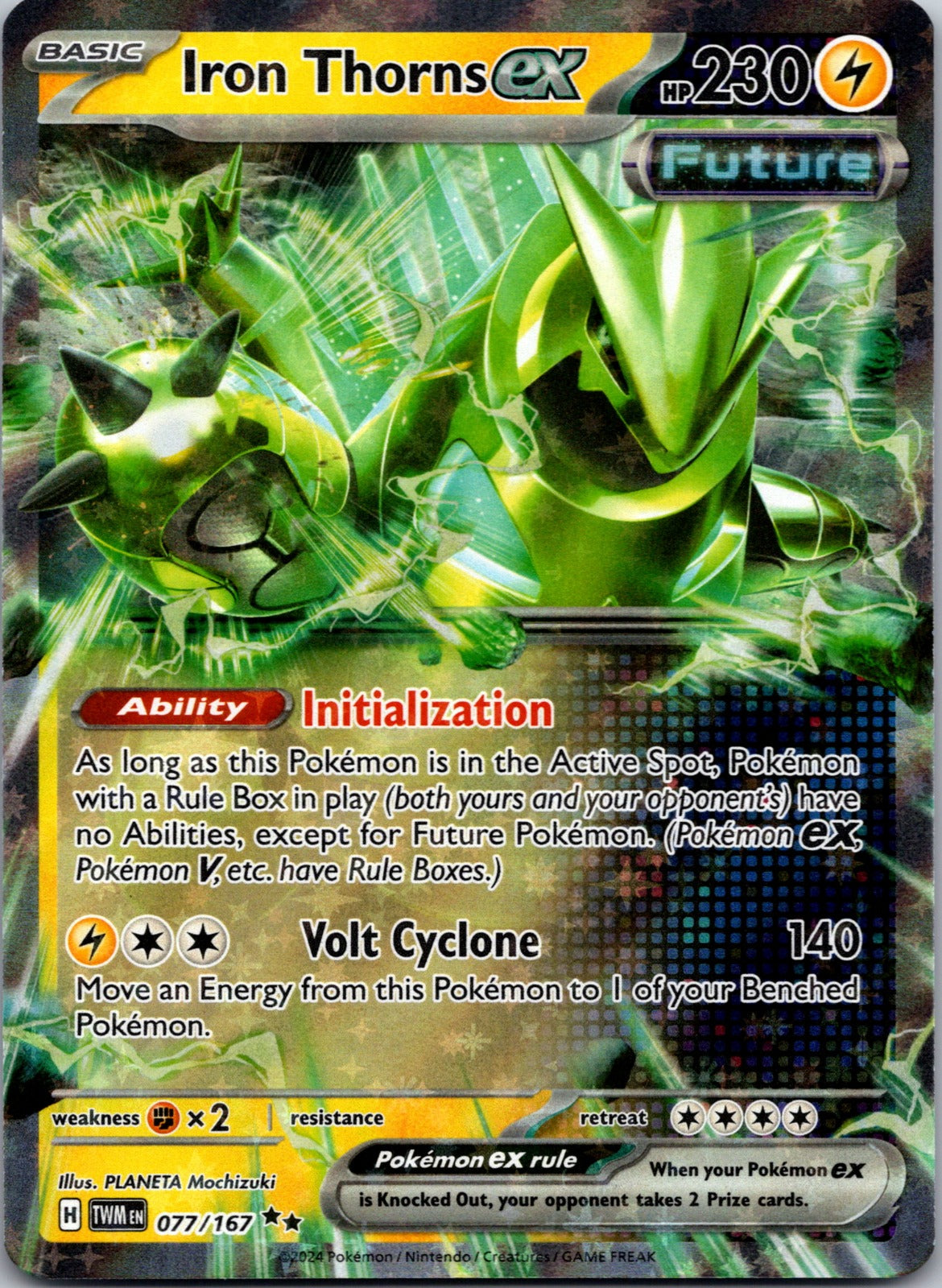 2022 Prize Pack Series Cards 077/167 Iron Thorns ex NM