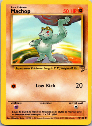 Machop Common Base Set 2 078/130 LP