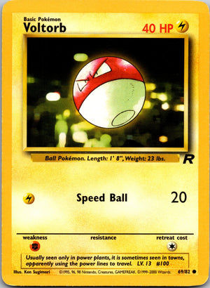 2000 Team Rocket 69/82 Voltorb LP