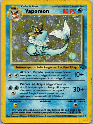 1999 Jungle 12/64 Vaporeon (12) Holo Rare G203