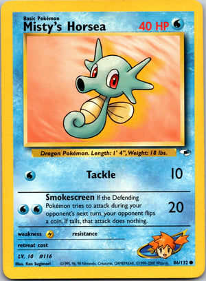 2000 Gym Heroes 086/132 Misty's Horsea Common L47