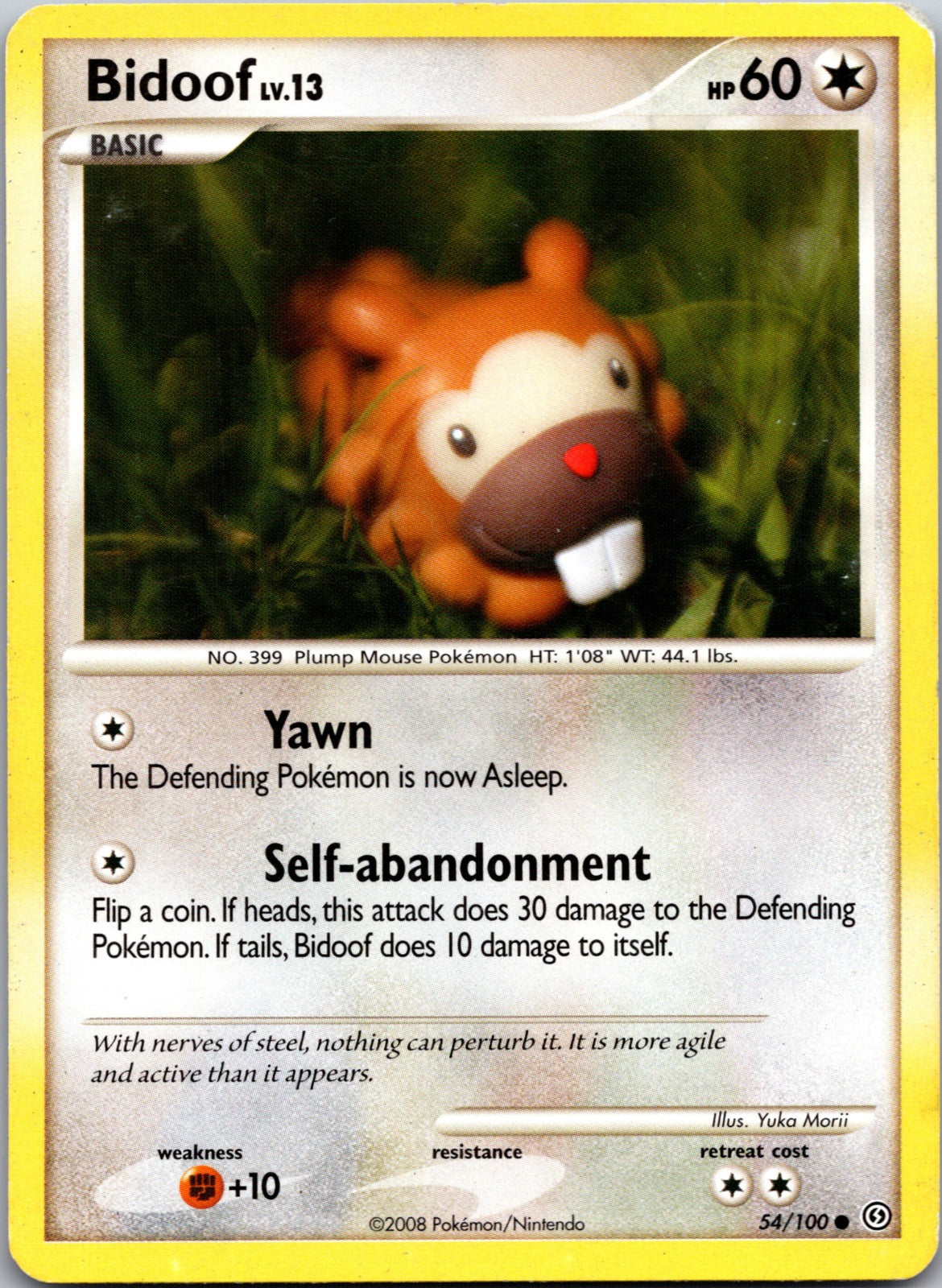 2008 Stormfront 54/100 Bidoof MP F162