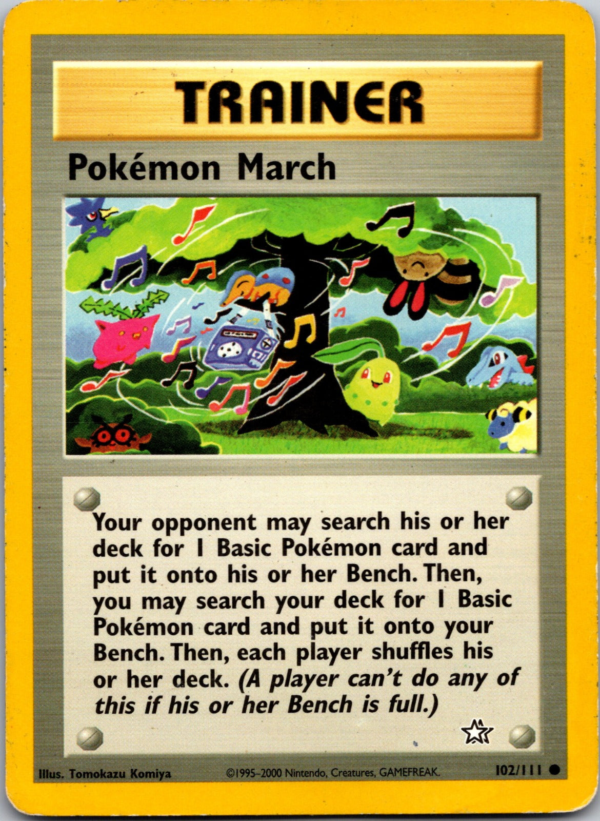 2000 Neo Genesis 102/111 Pokemon March LP