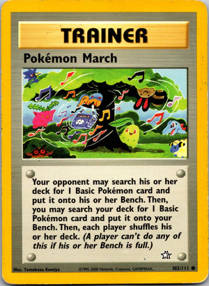 2000 Neo Genesis 102/111 Pokemon March LP