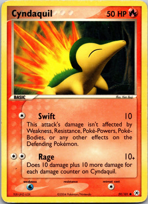 2004 Hidden Legends 59/101 Cyndaquil LP